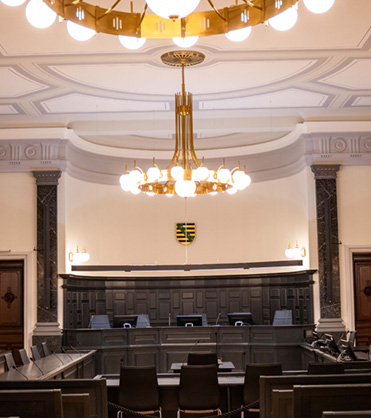 Beleuchtung im Gericht